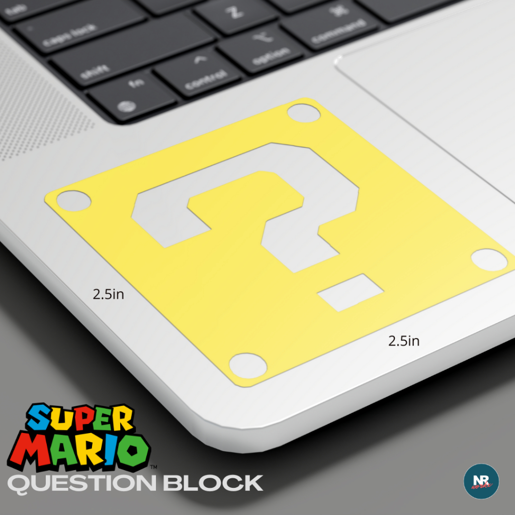 Super Mario Question Block Vinyl Decal/Sticker for Computer, Wall, Car ...