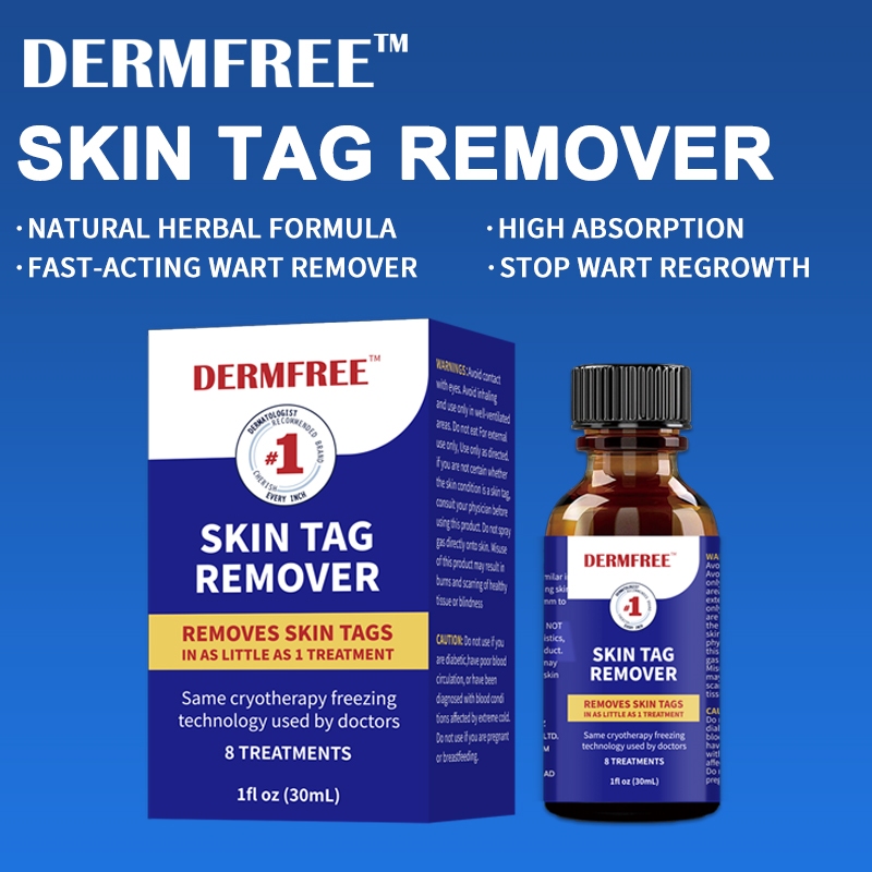 DERMFREE Wart removal Liquid Skin Tag Remover Treatment Papilloma ...