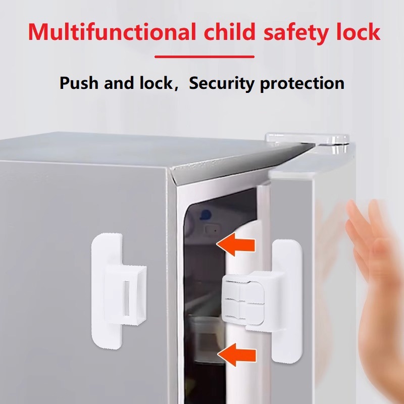 Refrigerator Door Lock Latch Catch for Toddler Child Safety