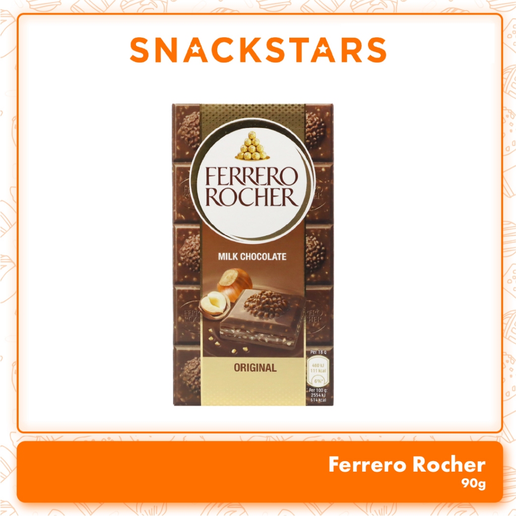 Ferrero Rocher Tablet Milk Chocolate 90g Shopee Philippines