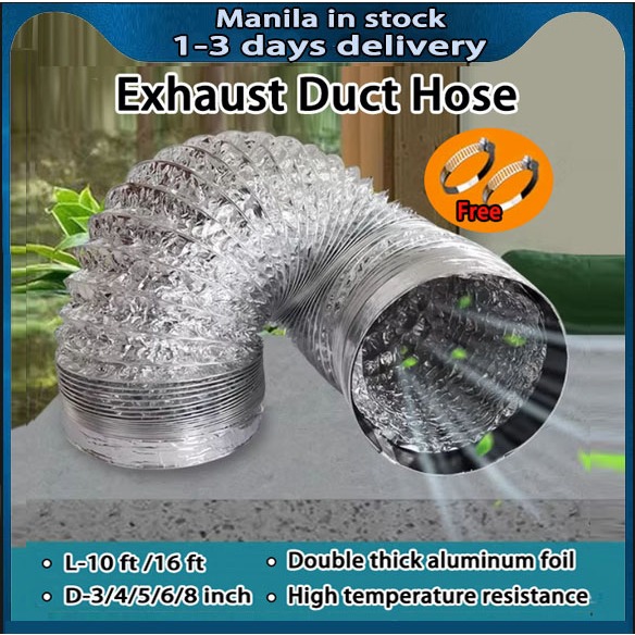 5m Range hood hose Ventilation Duct 3/4/5/6/8 inches Air Ventilation Hose  Flexible Duct Exhaust pipe