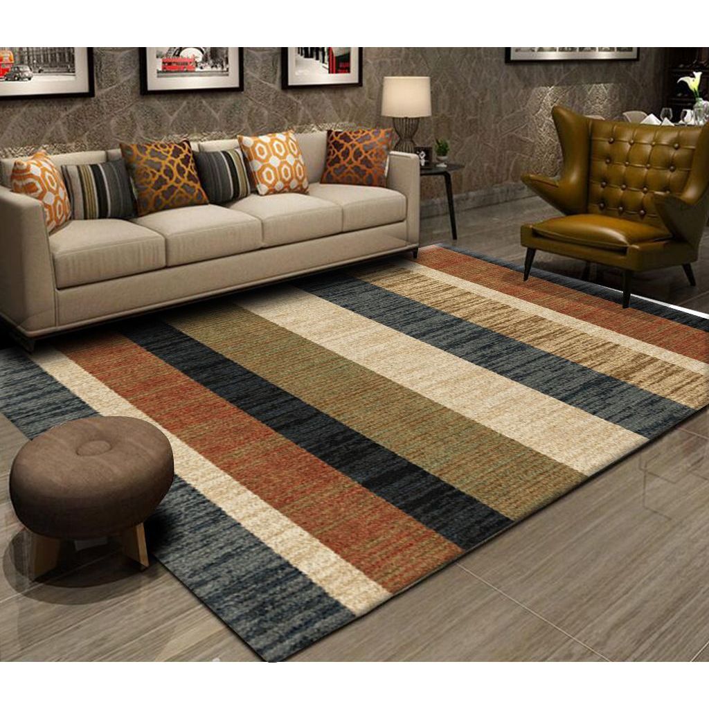 Nordic Carpet Printing Carpet Living Room Modern Simple Carpet Slip-proof Large Carpet
