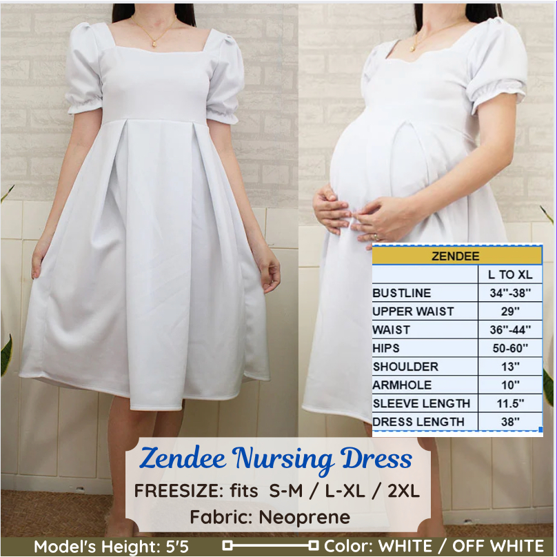 White Nursing Maternity Dress Collection Bridal, Civil Wedding, Baptismal,  Christening, Maternity & | Shopee Philippines