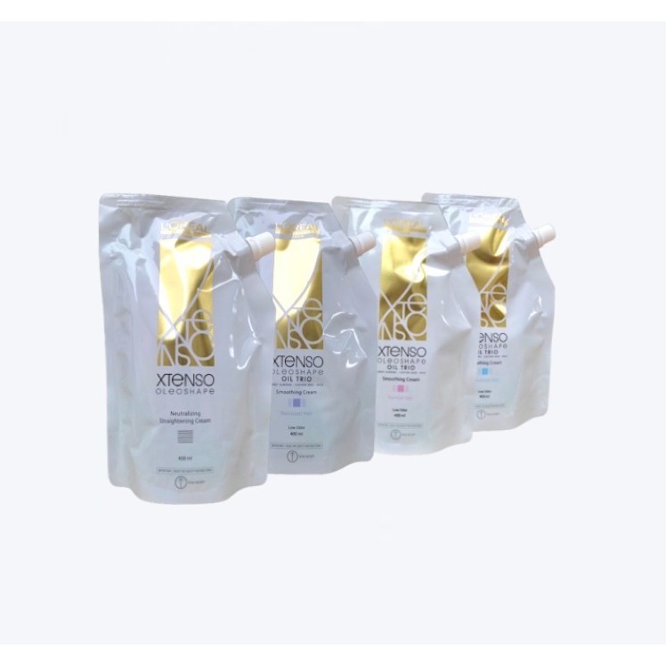 [With Freebie] LOreal Xtenso OLEOSHAPE Rebonding Set 400ml Shopee