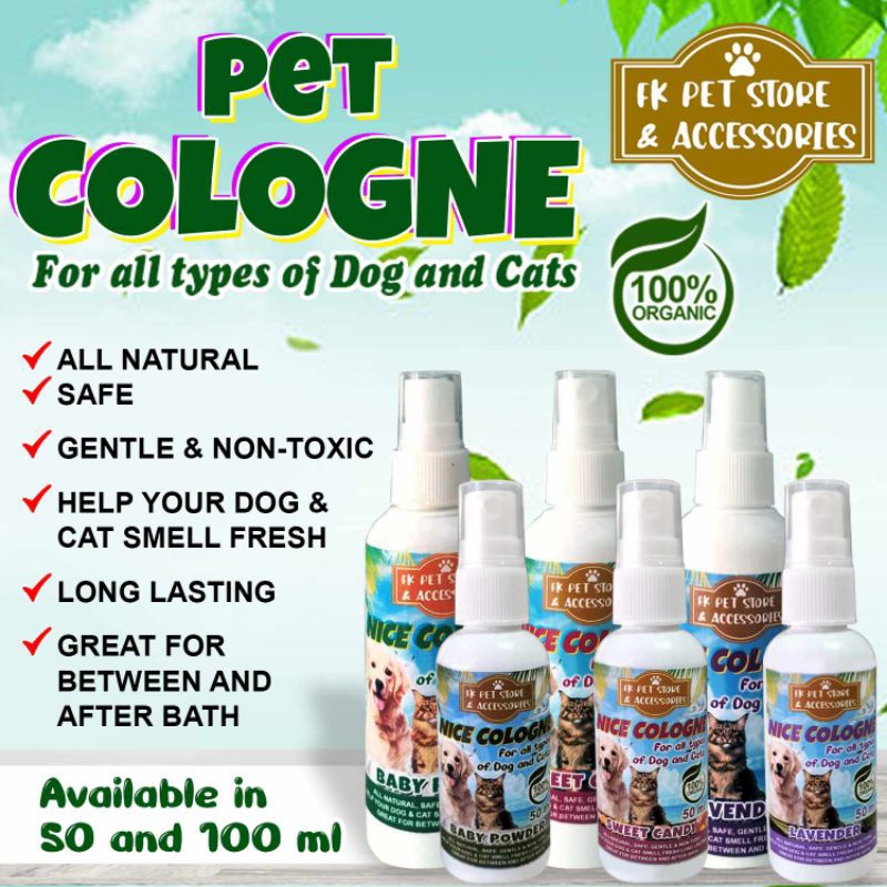 Pet Cologne Nice Cologne Dog and Cat spray Perfume 50ml and 100ml ...