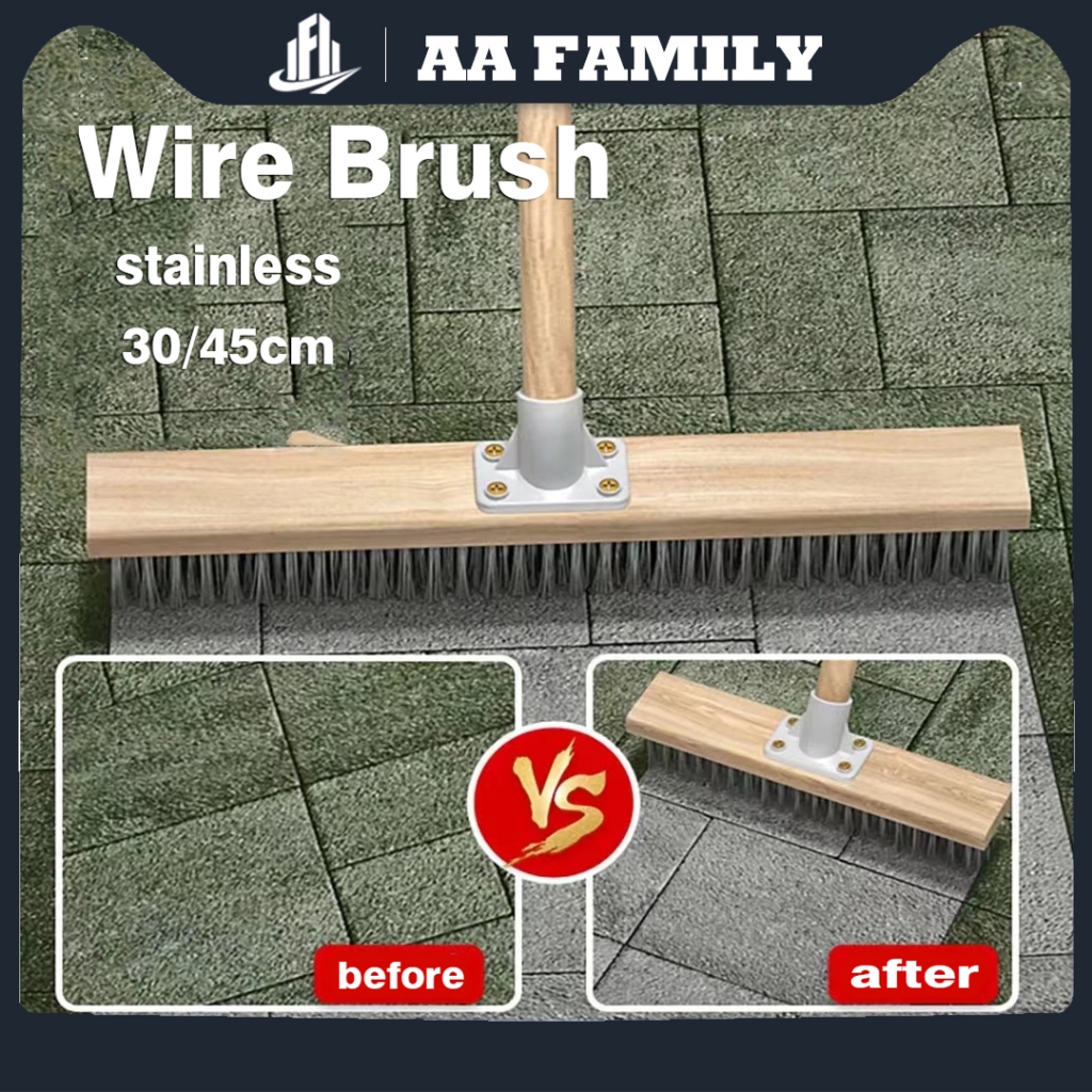 Wire Floor Scrub Brush Garden Moss Cleaner Scrubber With Iron Parts ...