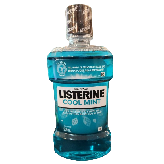 Listerine Cool Mint Zero Alcohol / Alcohol Free Mouthwash 500ml For Oral Care, Fresh Breath