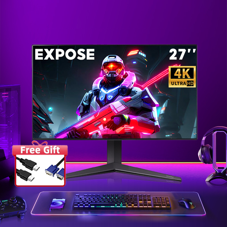 Expose Gaming Monitor Inch K K Framless Flat Monitor Hz Desktop