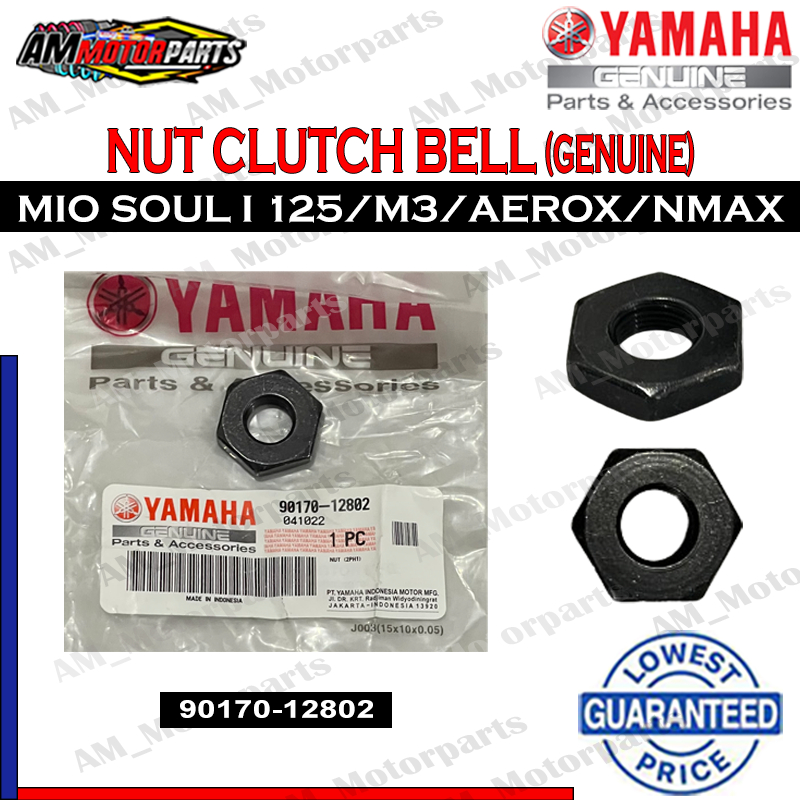 NUT CLUTCH BELL FOR MIO SOUL I 125/M3/AEROX/NMAX (9017012802) YAMAHA