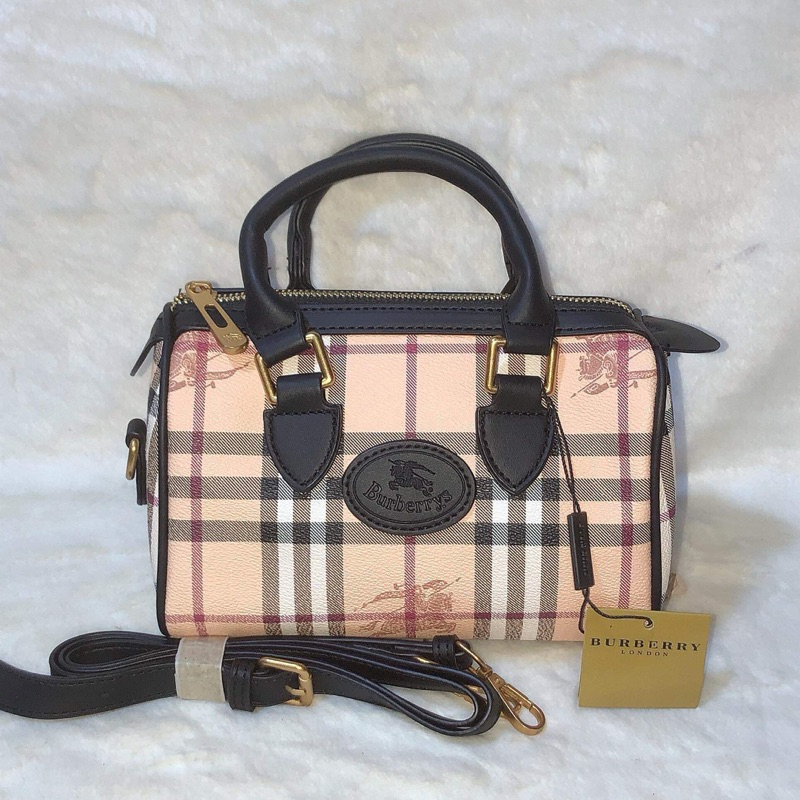 Burberry Check Speedy Bag Women Fashion 