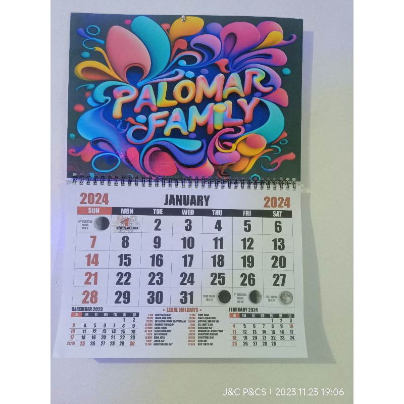 Customized calendars shopee philippines