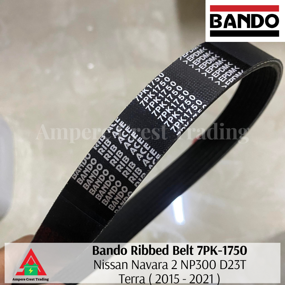 Bando Ribbed Belt 7PK-1750 7PK1750 for Nissan Navara 2 NP300 D23T ...