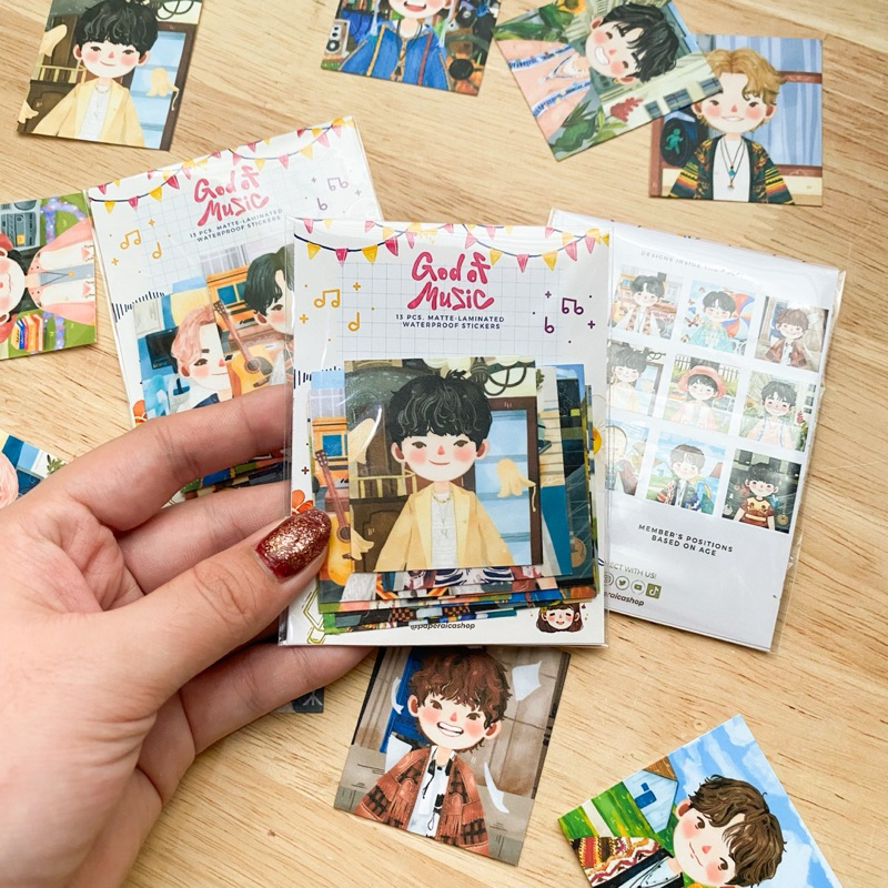 GOM God of Music Sticker Pack, 17 Waterproof Sticker Pack, | FSP018 ...