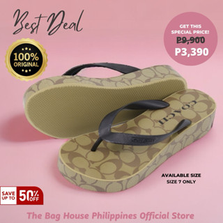 Coach flip hot sale flops womens