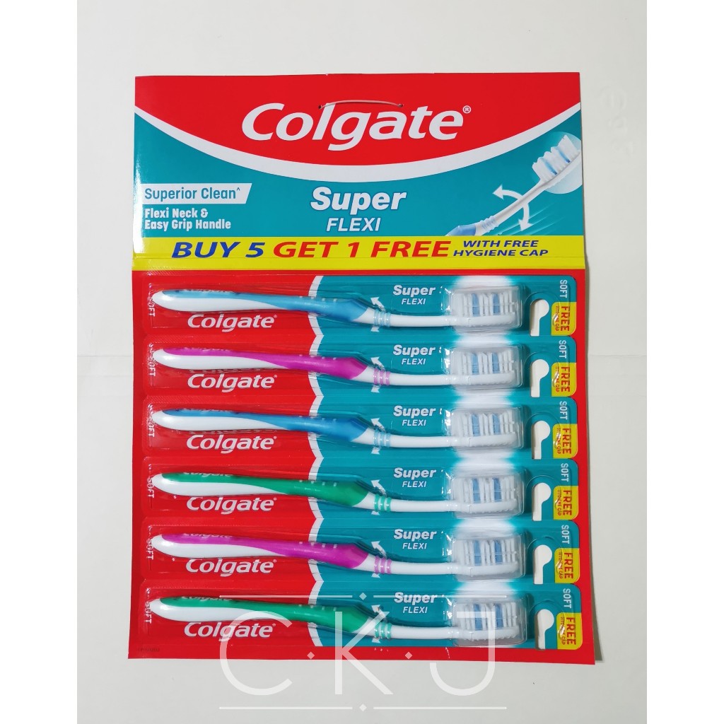 Colgate Super Flexi Toothbrush (Medium) BUY 5 GET 1 FREE | Shopee ...