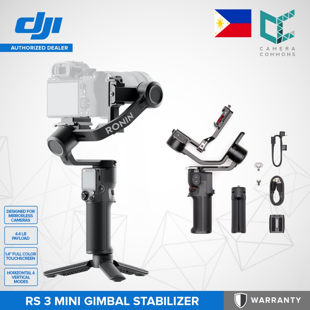 DJI RS 3 Mini Gimbal Stabilizer for Mirrorless Cameras 4.4 lb Payload ...
