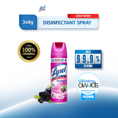 Lysol Disinfectant Spray Crisp Berry 340g Shopee Philippines