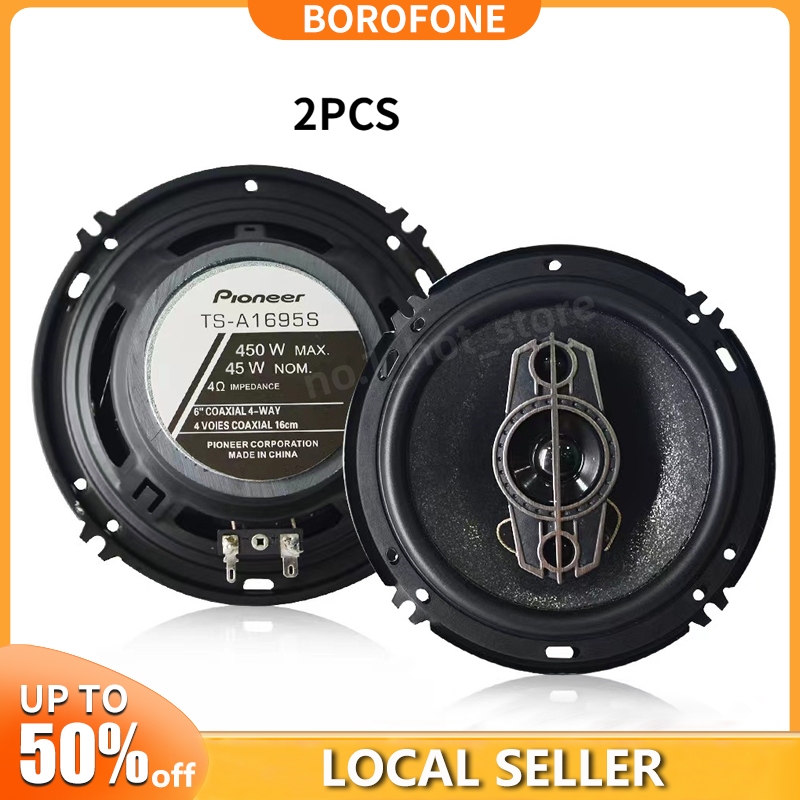 6 Inches Car Speaker 4-Way 600Watts Pioneer TS-A1696S TS-A1695S(Pair ...