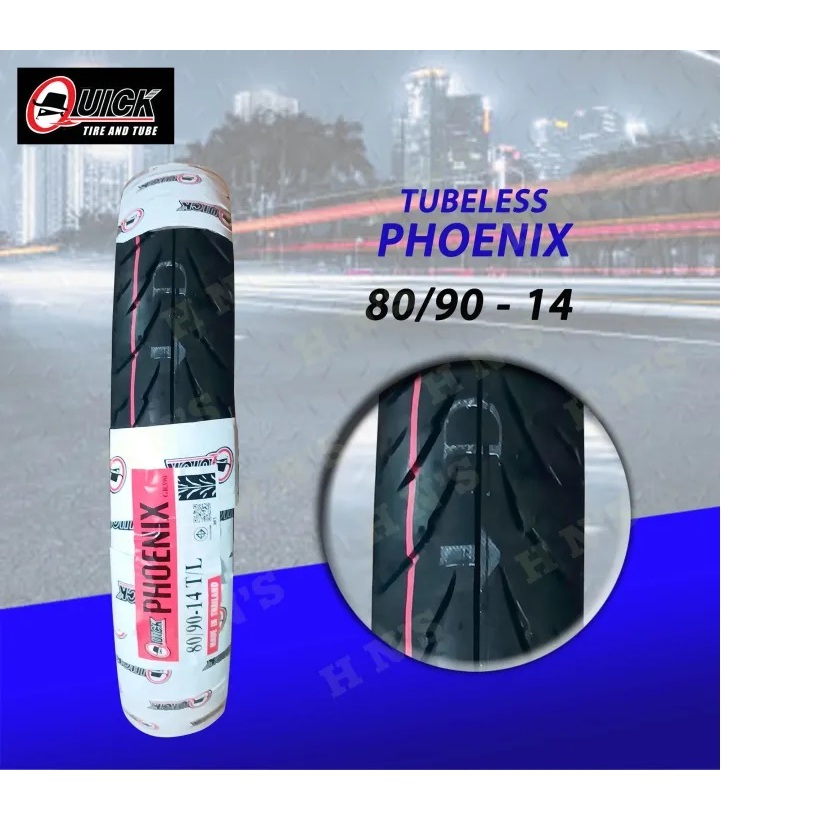 QUICK Tire RIM 14 Phoenix Tubeless Tires With FREE Sealant and Pito ...