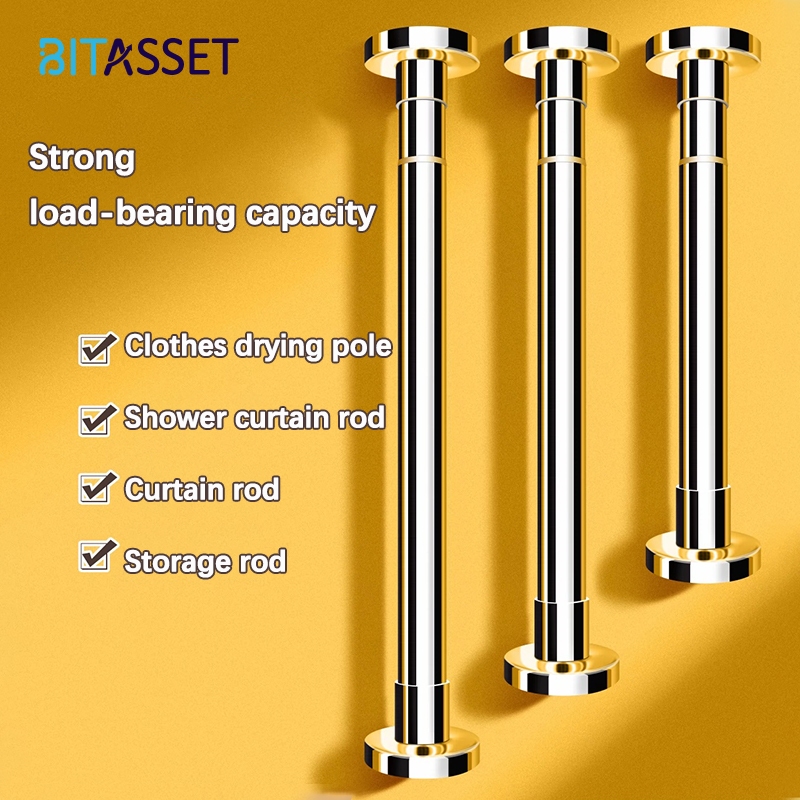 FPX PunchFree Adjustable Shower Curtain Rod Telescopic Rod Strong