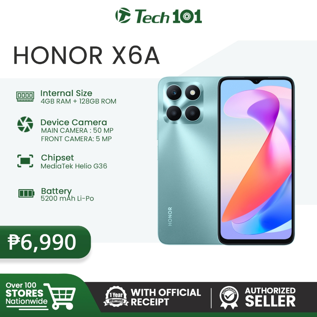 Honor X6A (4GB+128GB) With Official Receipt With Warranty Authorized Shopee Philippines