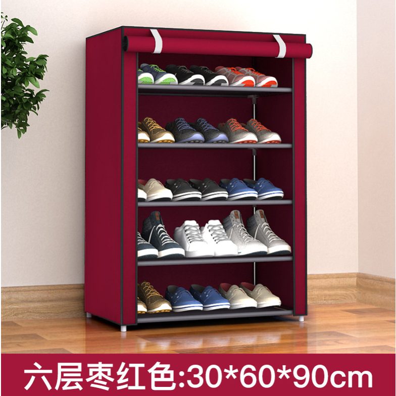 Dustproof Shoe Rack, 3/4/6-layer Shoe Cabinet, Assembled Storage Shoe ...