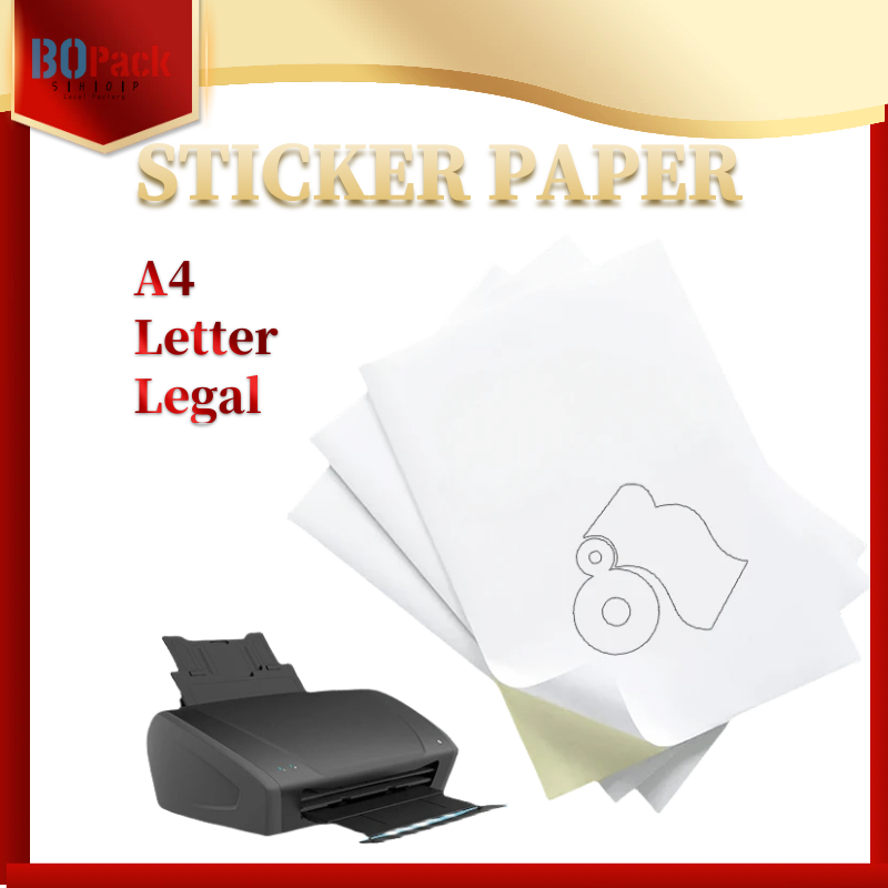 Printable Sticker Paper [A3/A4/letter/legal] 50/100 Sheets for laser