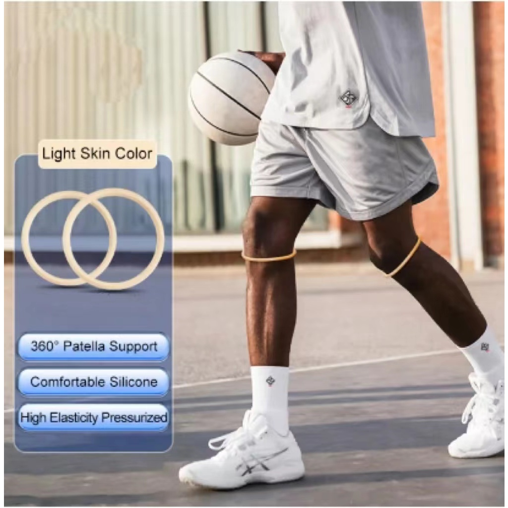 Knee Strap for Knee Pain Relief Leather Band Knee Brace Basketball