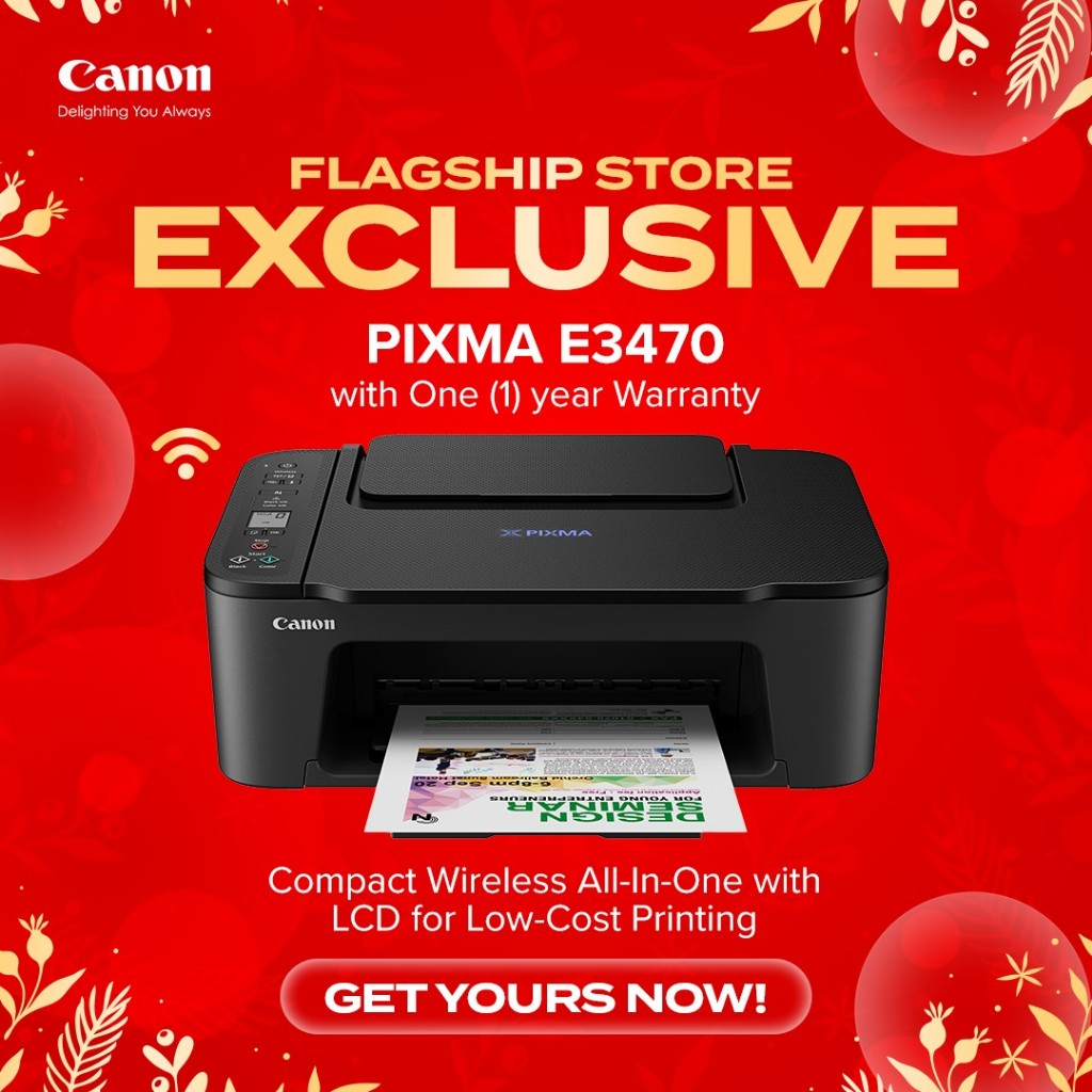 Canon Pixma E3470 Wireless All In One Printer Flagship Store Exclusive Shopee Philippines 5334