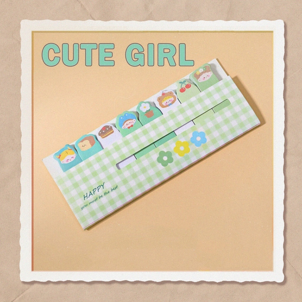 120 Sheets Cute Shaped Sticky Note Index Post Cartoon Memo Pads School ...