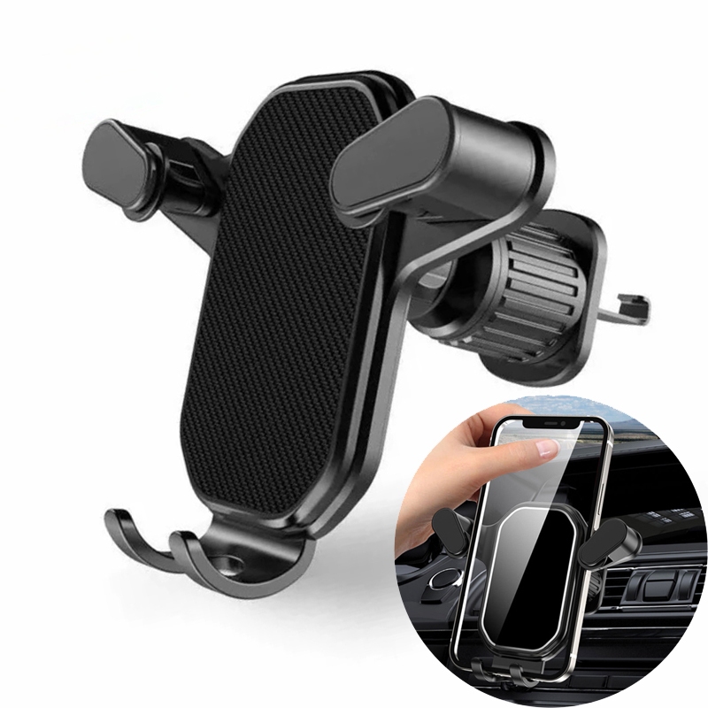 Car mobile phone bracket gravity air outlet car navigation shockproof ...