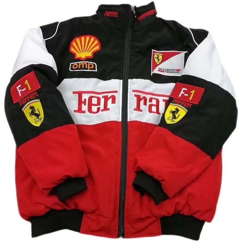F1 racing Ferrari motorcycle clothing cycling jacket handsome autumn ...