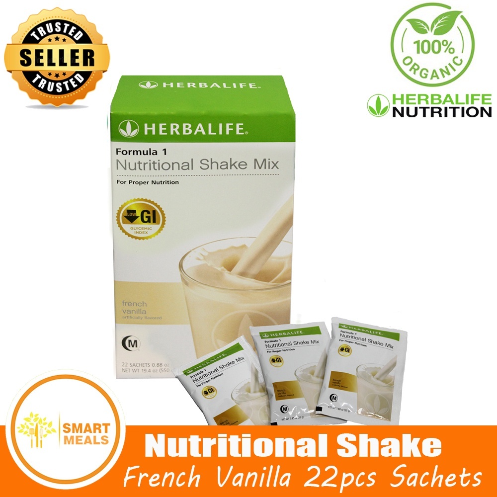 Independent Herbalife Distributor  Formula 1 Nutritional Shake Mix French  Vanilla Net Wt 19.4 oz (550 g) Canister