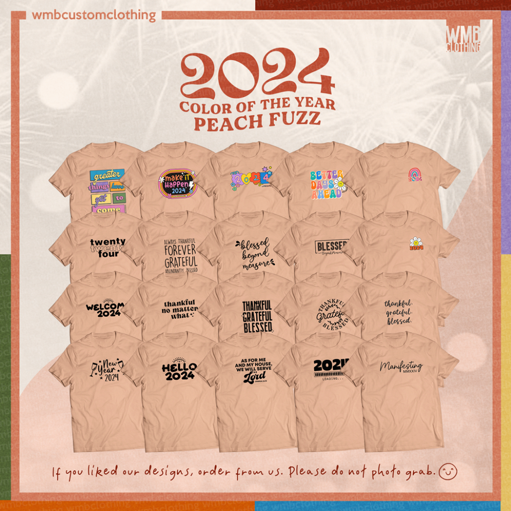 2024 Color Of The Year Family Shirt Peach Fuzz By WMB Clothing   Ph 11134207 7r98p Lp0z9lc5nbrj05