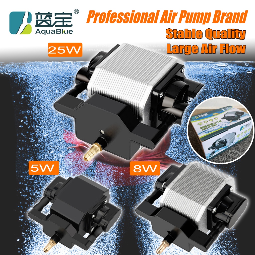 Aquarium Air Pump 5W 8W 25W Fish Tank Fish Pond Air