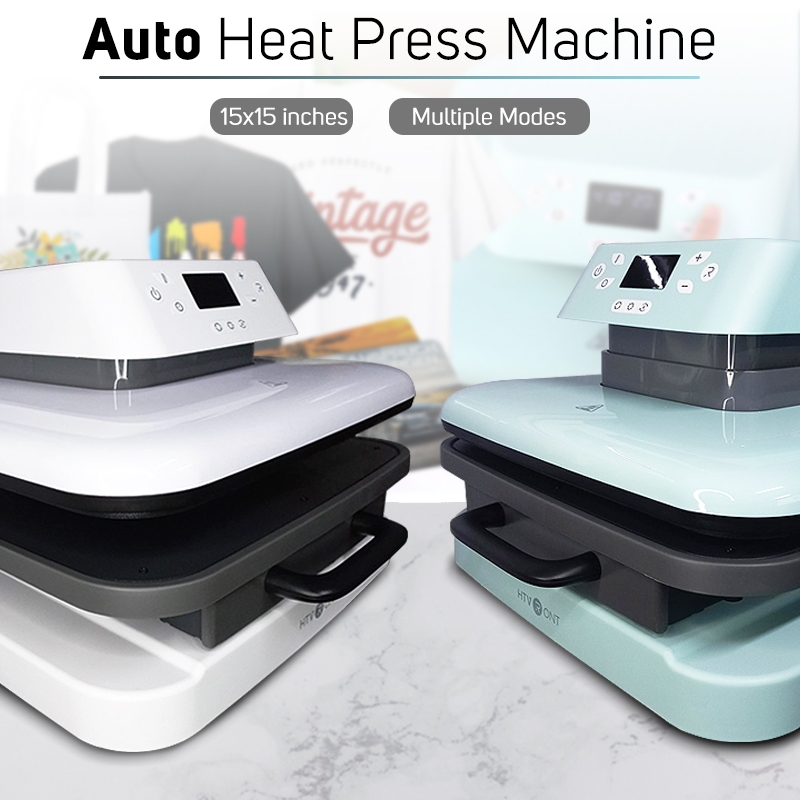 Drawer Type HTVRONT Auto Heat Press Machine 15x15 Inches Automatic Hot ...