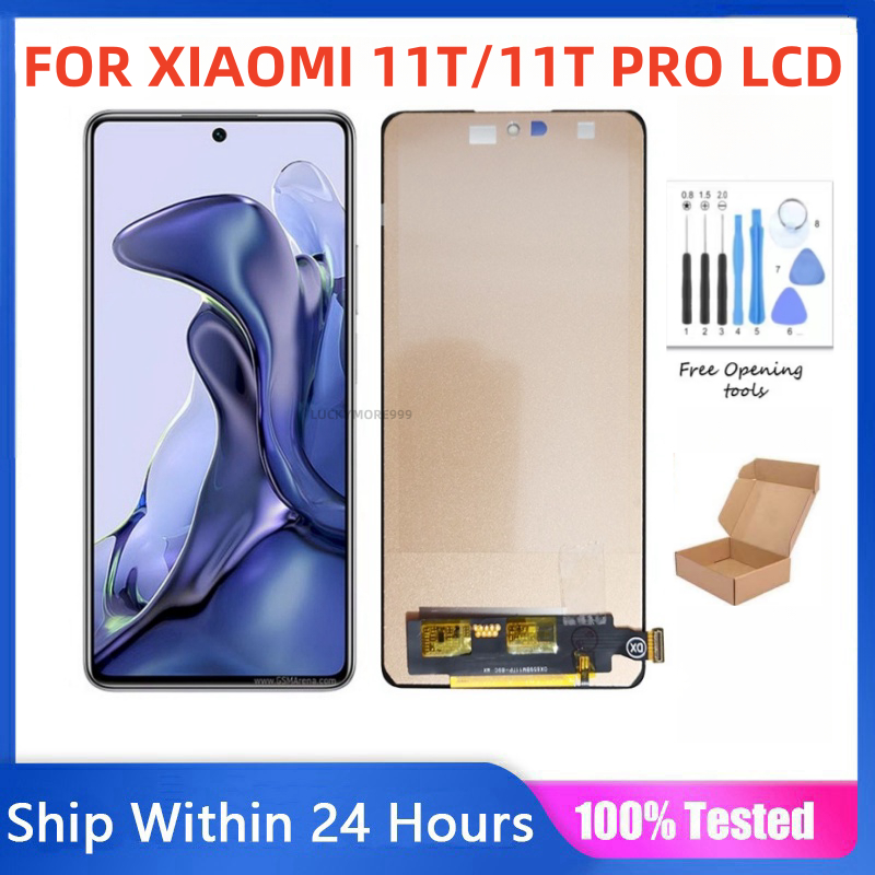 Écran LCD + Vitre Tactile Pour Xiaomi 11T Pro - 6,67 Pouces - Noir - Neuf - Compatible 2107113SG/SI/SR
