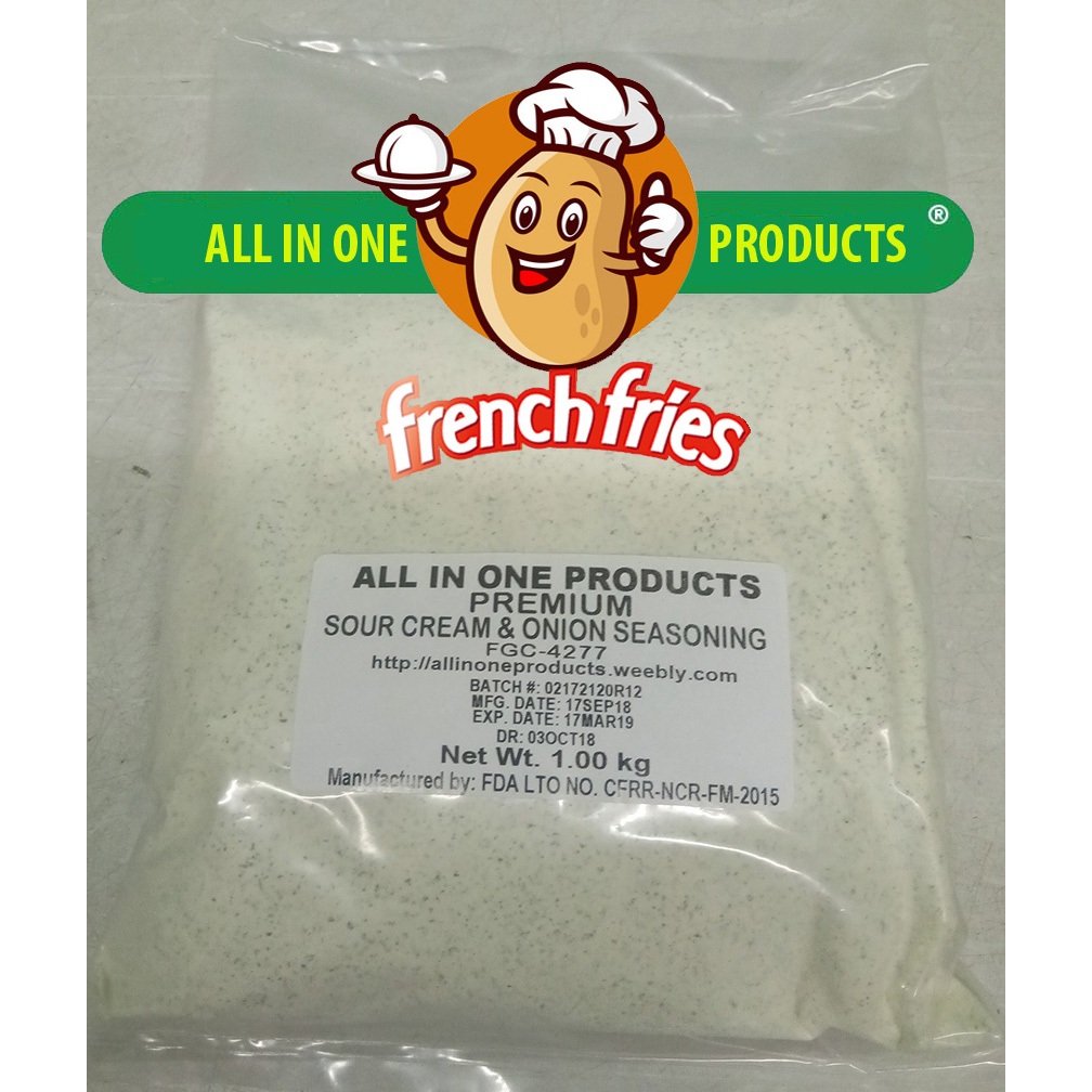 1kg Potato Fries Corner Flavoring Sour Cream & Onion Powder French Fries Seasoning Flavoring