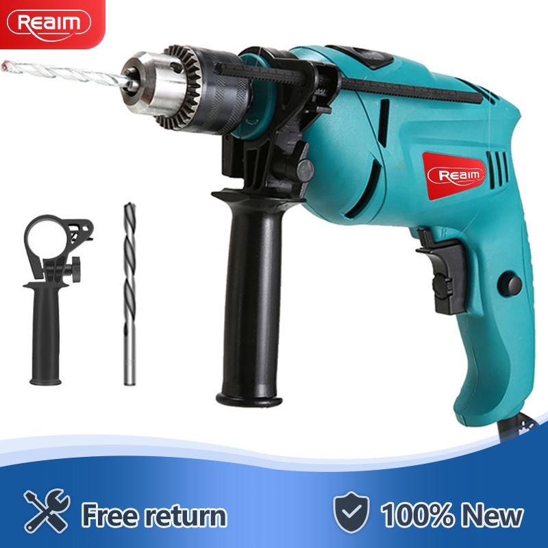 REAIM Impact Drill Original Variable Speed High Power Tool | Shopee ...