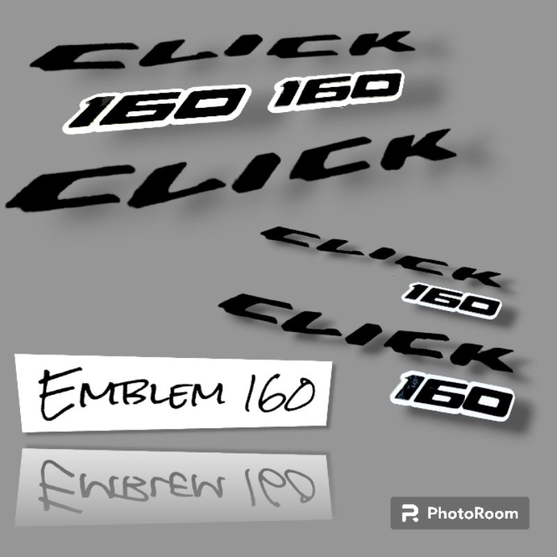 Acrylic EMBLEM CLICK 160 (PAIR) | Shopee Philippines