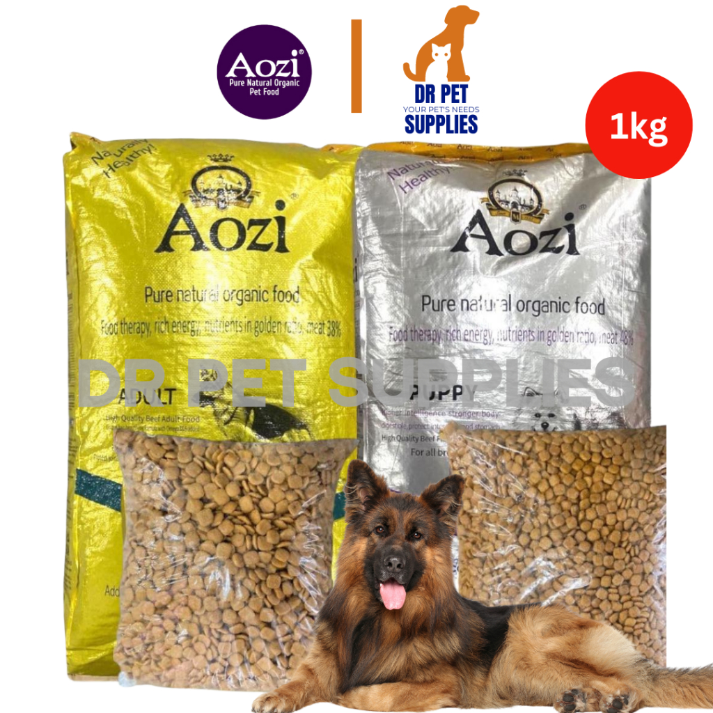 1KG Aozi Puppy Adult Organic Gold Silver Dog Dry Food DR Pet Supplies