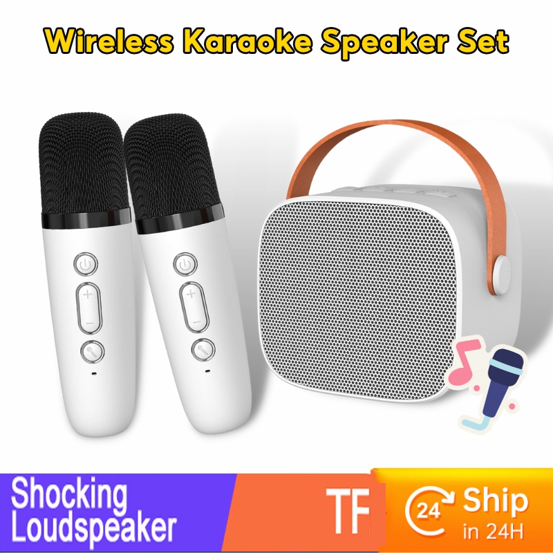 Portable Party Karaoke 3D Bluetooth Amplifier Stereo With Microphone ...