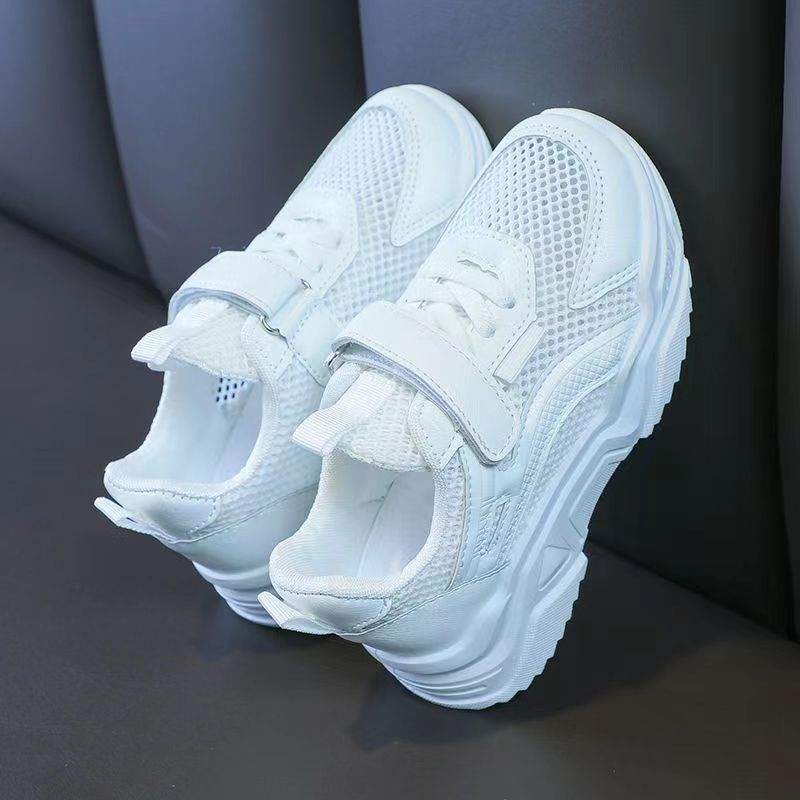 Kids Sneakers White Rubber Leisure Shoes For Boys Girls Non-slip ...