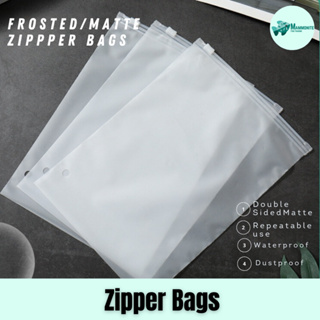 10pcs Printed pattern Frosted Plastic Clothing Packaging Ziplock Bags Travel  Shipping Sealed Waterproof Underwear Socks Home