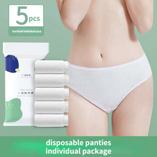 100% Pure Cotton Disposable Underwear Panties Handy Briefs for Travel Hotel  Spa 