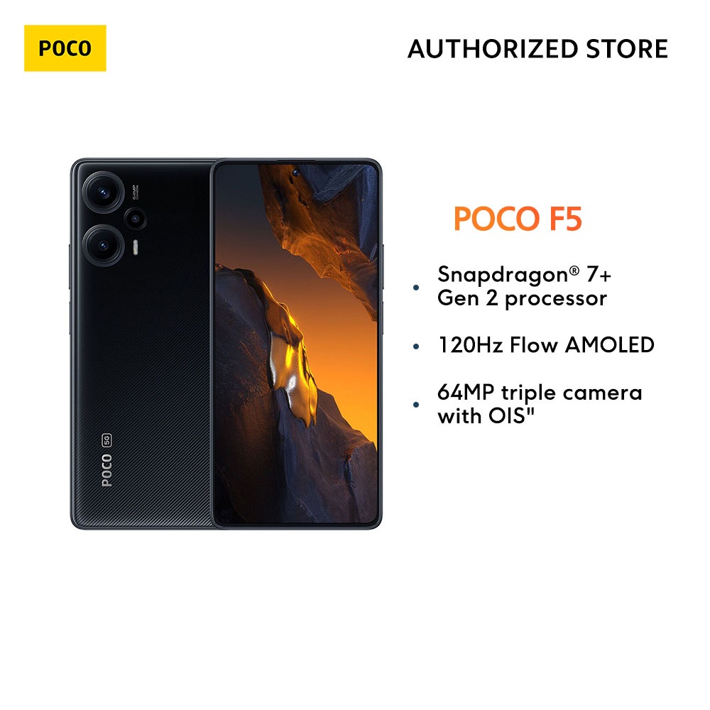 Xiaomi POCO F5 5G (256GB+12GB) GSM Factory Unlocked 6.67 120Hz 64MP  5000mAh NEW