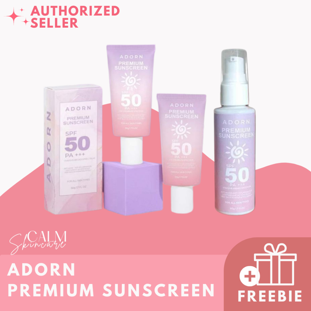 [ONHAND] ADORN SUNSCREEN Face Body No White Cast Anti Aging SPF 50