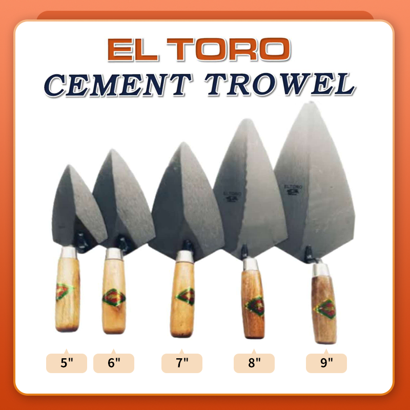 El Toro Cement Trowel Plastering Trowel Rodela Wood Handle PVC Handle ...