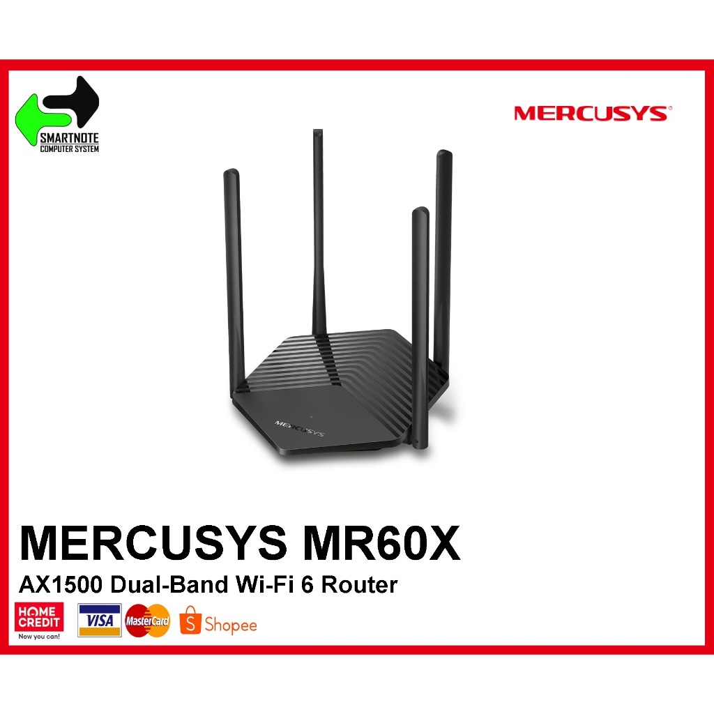 MERCUSYS MR60X AX1500 Dual-Band Wi-Fi 6 Router | Shopee Philippines
