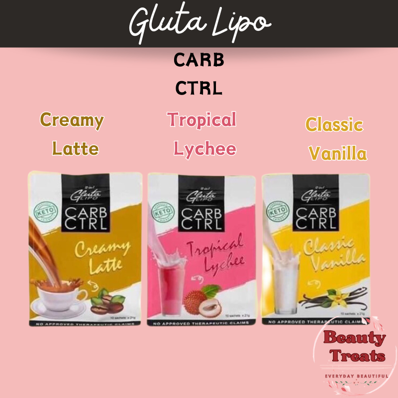 GLUTALIPO Carb Ctrl Protein Shake Collection Classic Vanilla | Tropical ...